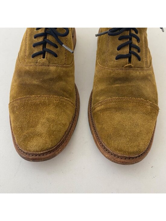 Frye Paul Bal Oxfords Shoes Suede Tan Brown main image 4
